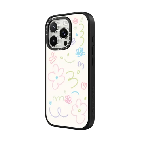 Summer Flowers | iPhone 16 Pro Max / Impact Case MagSafe Compatible / Matte Black | Image 2