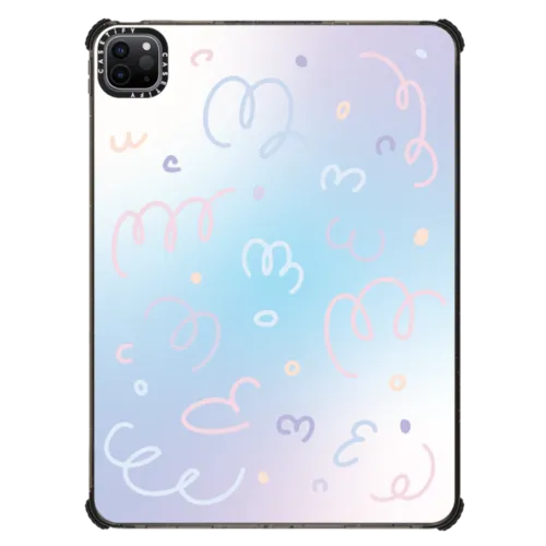 Gradient Confetti | iPad Pro 11-inch (3rd/4th gen) / iPad Impact Case / Black | Image 1