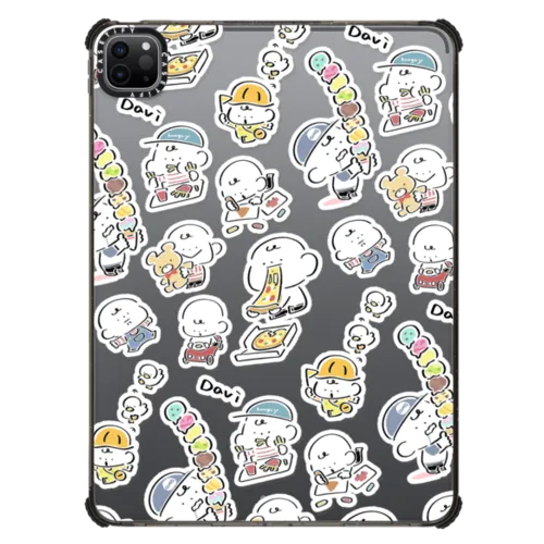 CUTE DAVIS | iPad Pro 11-inch (3rd/4th gen) / iPad Impact Case / Black | Image 1