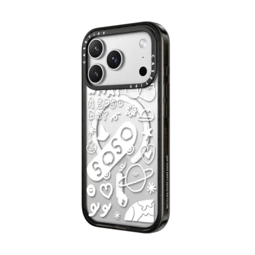 SOSO STICKER 02 | iPhone 17 Pro Max / Impact Case MagSafe Compatible / Black | Image 2