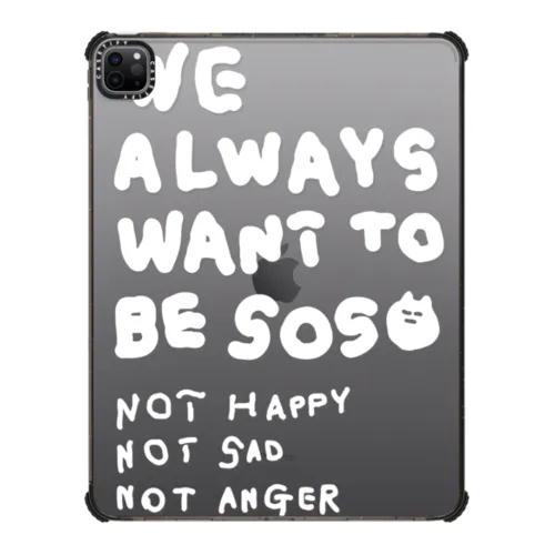 ALWAYS SOSO | iPad Pro 12.9-inch (5th/6th gen) / iPad Impact Case / Black | Image 1
