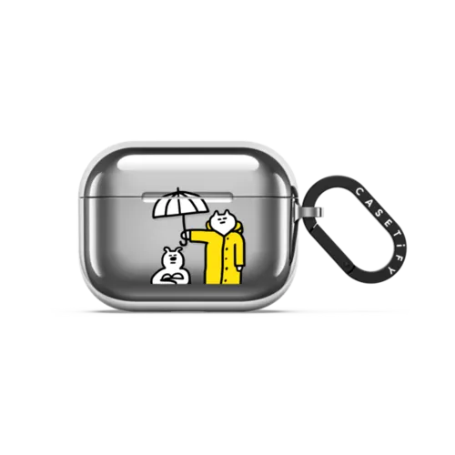 SOSO RAINY DAY | AirPods Pro 3 / Earbuds Mirror Case / Silver | Image 1