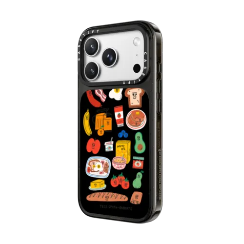 Breakfast Bits | iPhone 18 Pro Max / Impact Case MagSafe Compatible - Glossy / Glossy Black | Image 2