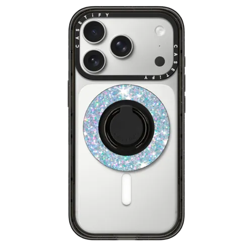 Glitter Dream Snappy Ring Holder | Snappy Ring Holder / Snappy Ring Holder MagSafe Compatible / Black | Image 1