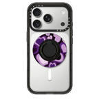Y2k Purple Heart Snappy Ring Holder | Snappy Ring Holder / Snappy Ring Holder MagSafe Compatible / Black | Image 1