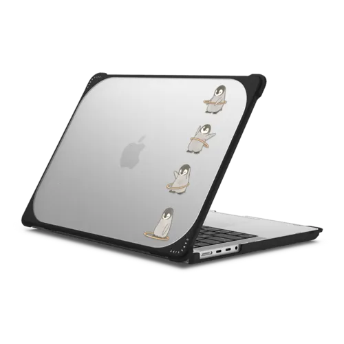 Hula hoop by Sheba | MacBook Pro 14-inch (M1 - M5) / MacBook Bounce Case / Black | Image 1