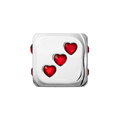 Metal Charm Cube - Red Heart | Image 1