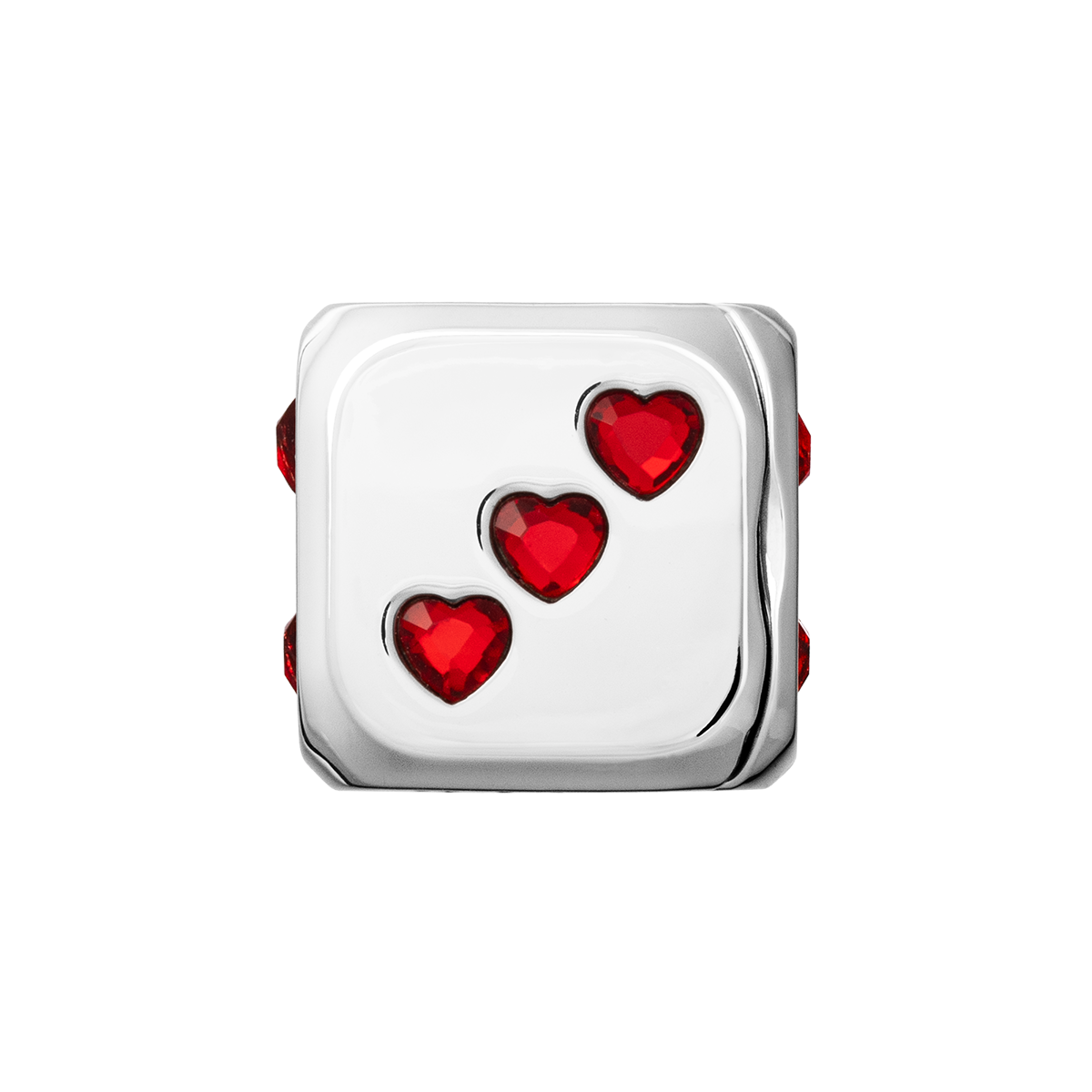 Metal Charm Cube - Red Heart | Image 1