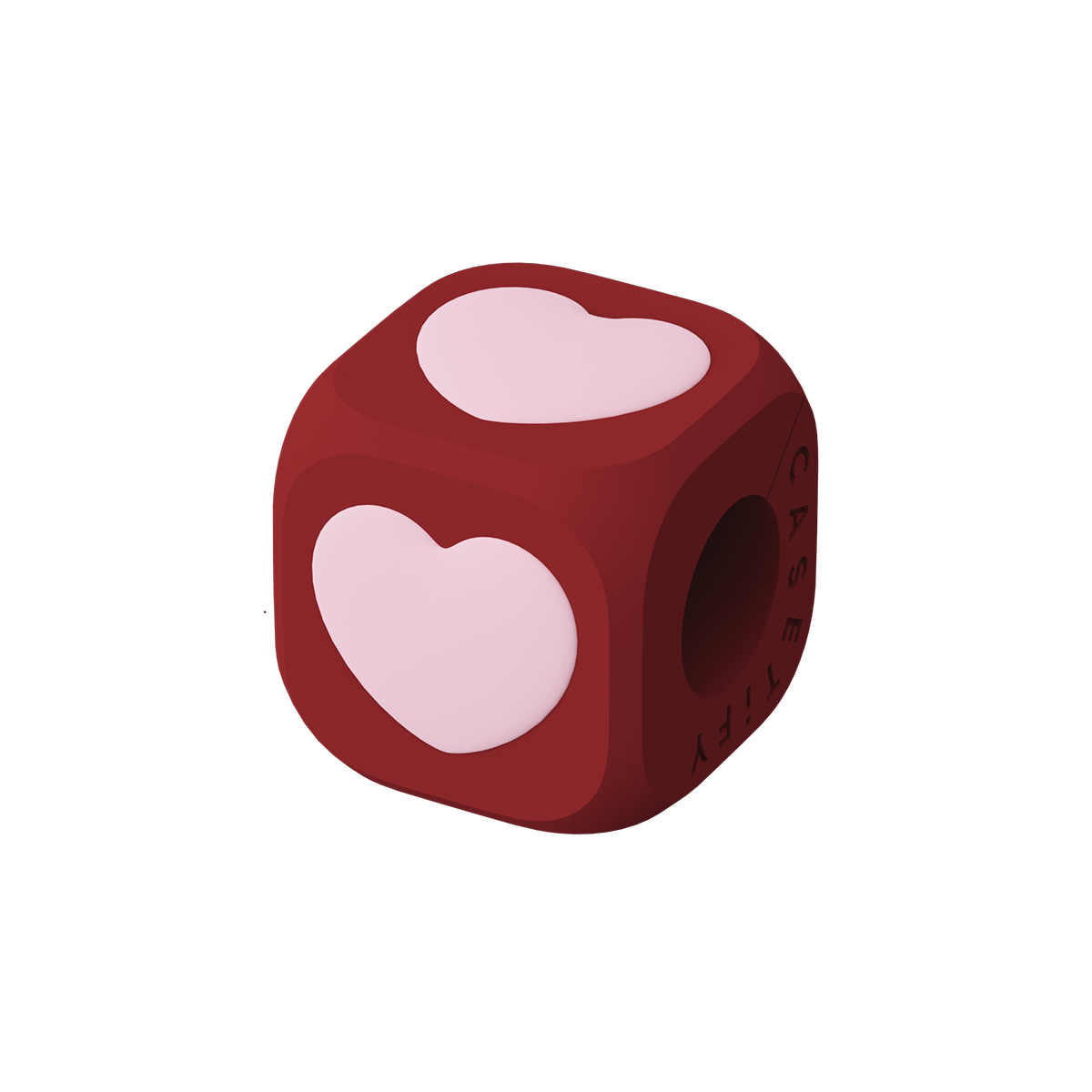 Charm Cube - Pink Heart