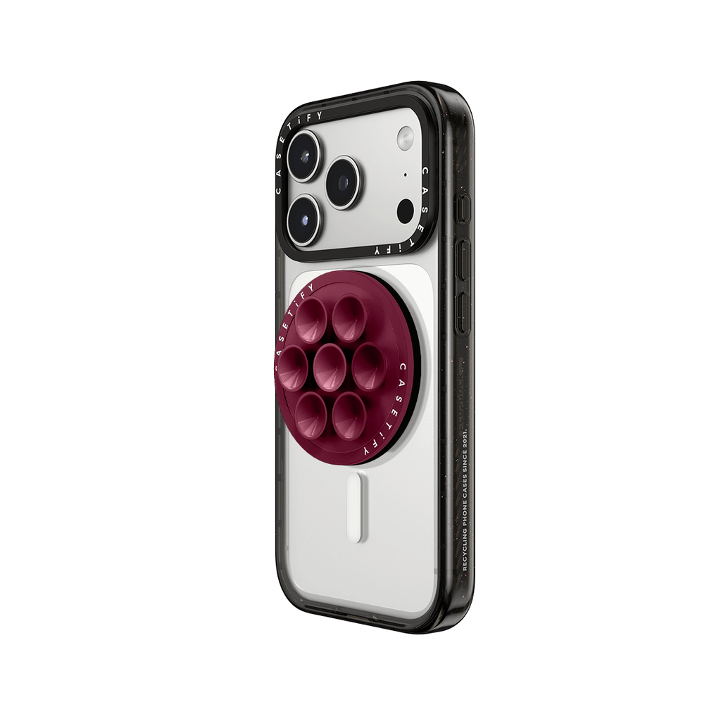 Snappy Snap & Stick Grip Stand MagSafe Compatible - Mulberry
