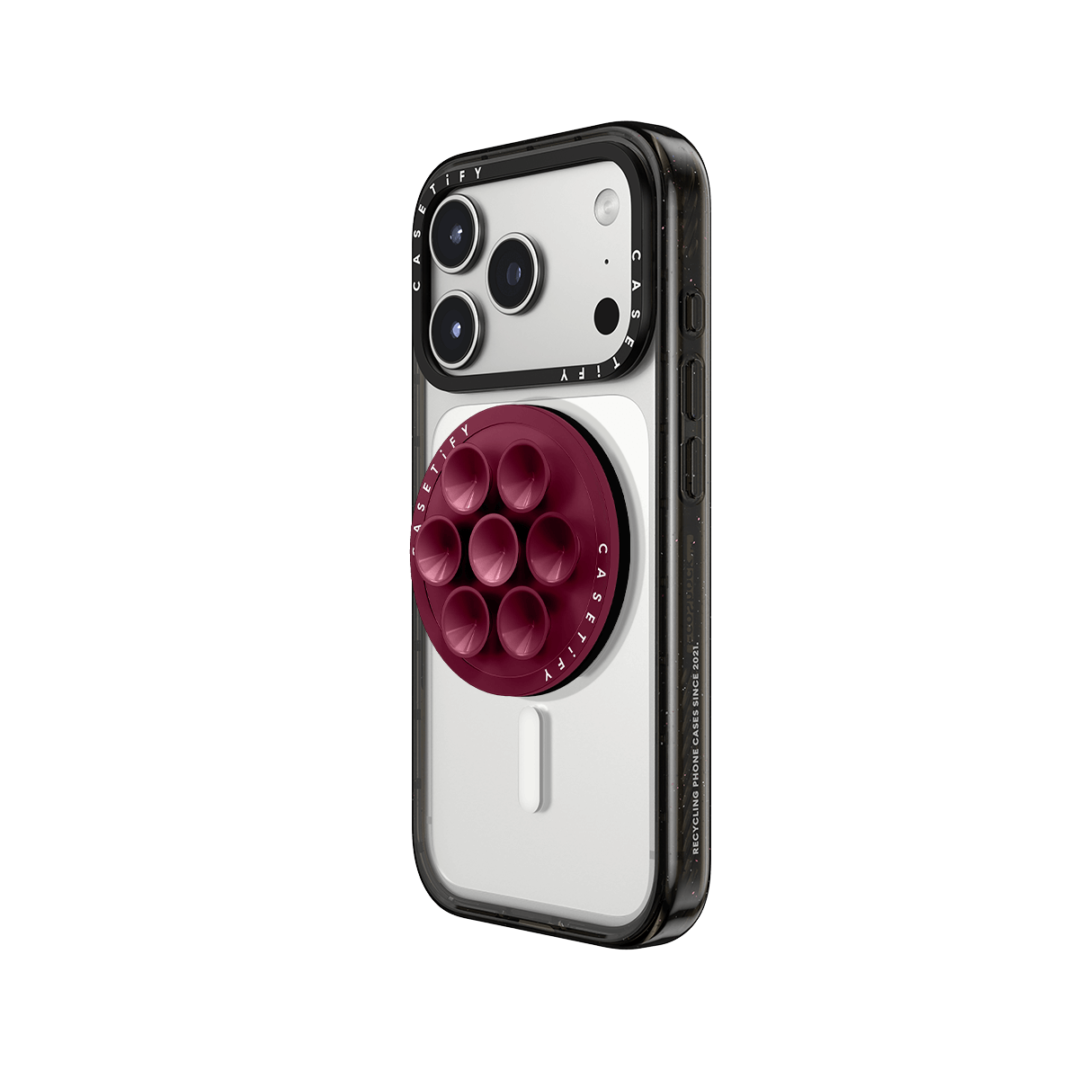 Snappy Snap & Stick Grip Stand MagSafe Compatible - Mulberry