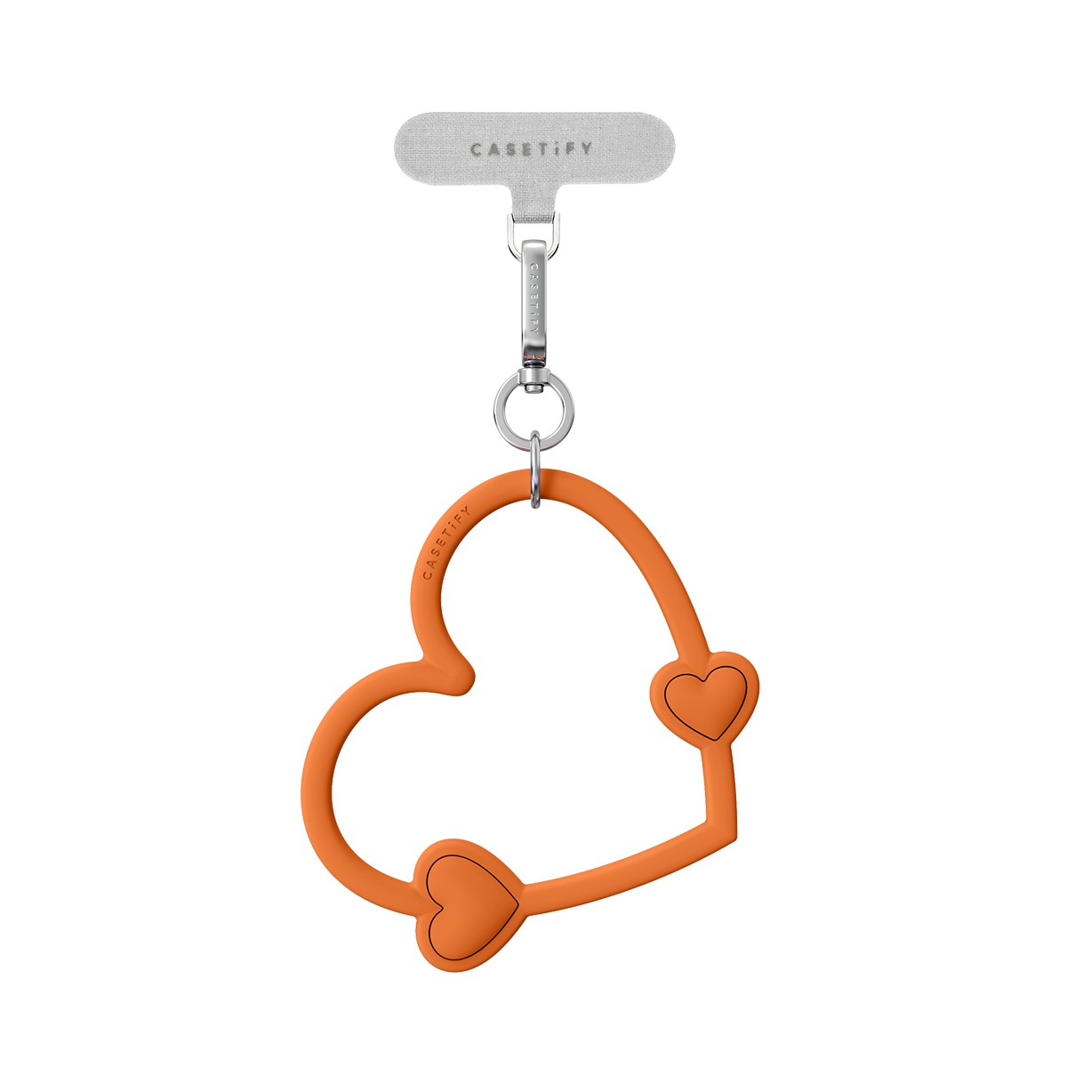 Heart Phone Wristlet - Heart Orange