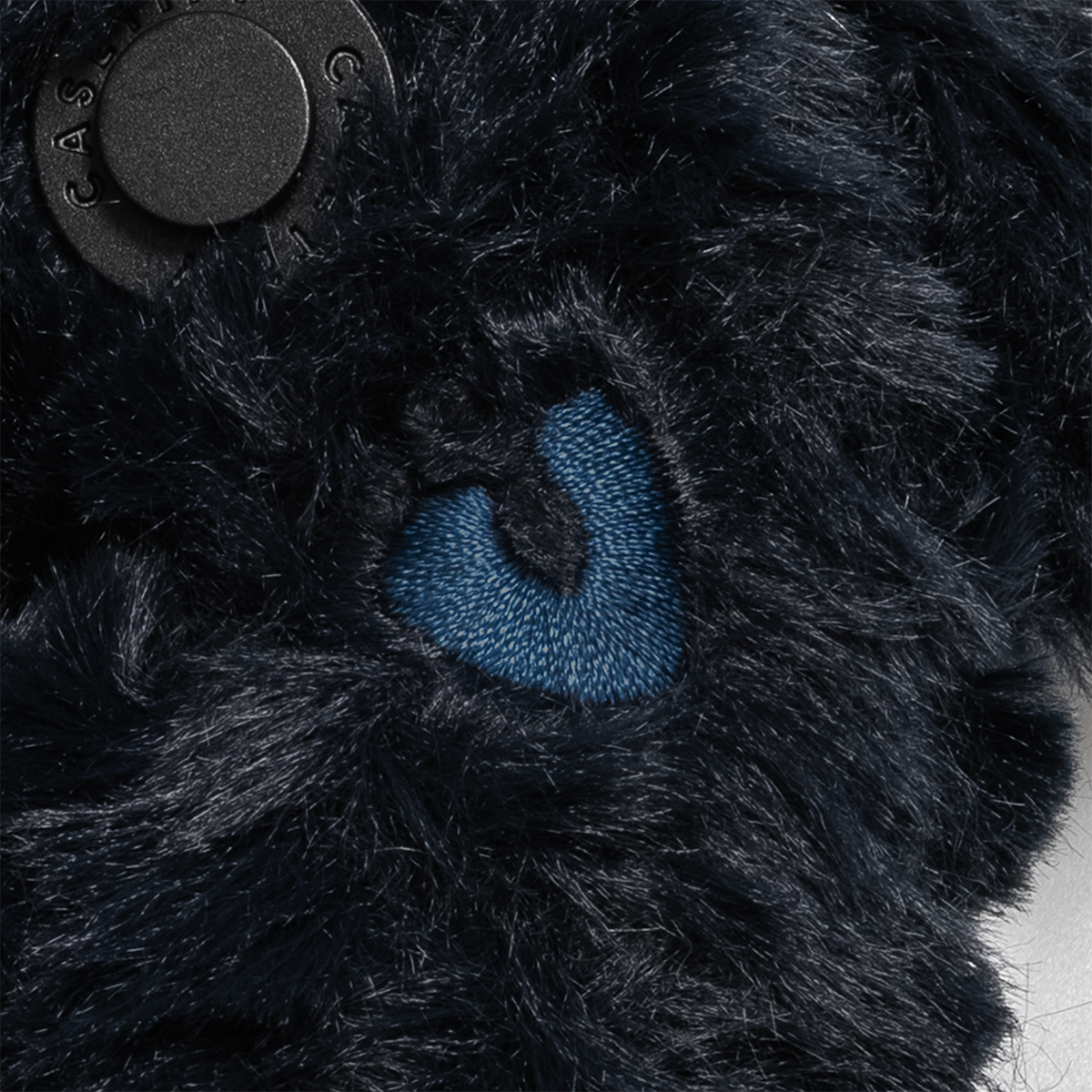 Plushmate Alphabet V with Strap + Carabiner - Deep Navy