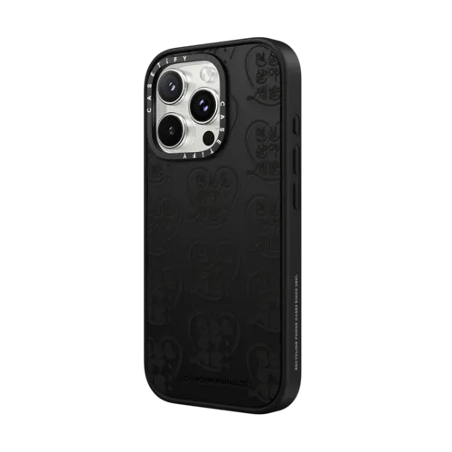  ULDD Black Pattern Heart Case | iPhone 16 Pro Max / Impact Case MagSafe Compatible / Matte Black | Image 2
