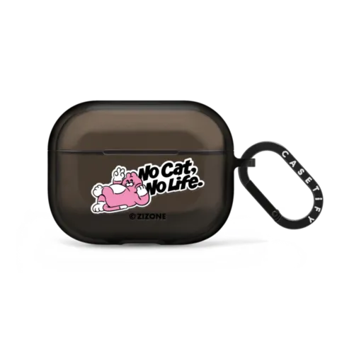 THANKS CAT | AirPods Pro 2 / Earbuds Impact Case / Black | Image 1