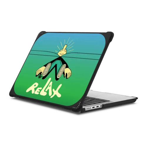Relax | MacBook Pro 14-inch (M1 - M5) / MacBook Bounce Case / Black | Image 1