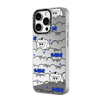 NADE hiding in the cloud | iPhone 14 Pro / Mirror Case MagSafe Compatible / Silver on Silver | Image 2