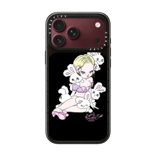 Lonely Bunnies Club | iPhone 18 Pro Max / Impact Case MagSafe Compatible - Glossy / Glossy Black | Image 1