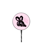 Romantic Black Bunny |   / PowerThru Magnetic Wireless Charger MagSafe Compatible / Black | Image 1