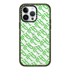 Tyson Yoshi - TY logo in Green | iPhone 14 Pro Max / Impact Case MagSafe Compatible / Black | Image 1