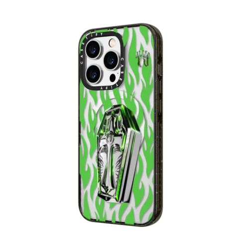 Tyson Yoshi - Coffin in Green | iPhone 14 Pro Max / Impact Case MagSafe Compatible / Black | Image 2