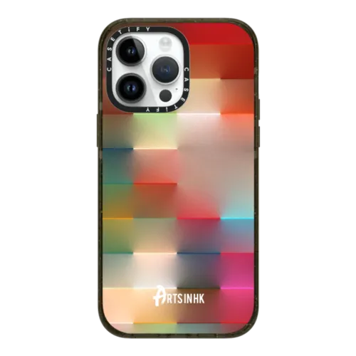 "Light Field" by Zach Lieberman | iPhone 14 Pro Max / Impact Case / Black | Image 1