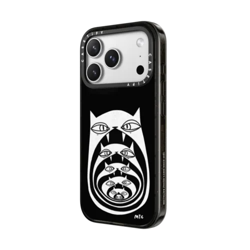 Recursion Cats | iPhone 17 Pro Max / Impact Case MagSafe Compatible / Black | Image 2