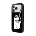 Cat Mug Cat | iPhone 17 Pro Max / Impact Case MagSafe Compatible / Black | Image 2