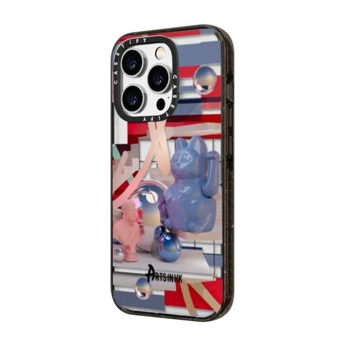 "Lucky Me, Lucky You" by Bond Truluv | iPhone 14 Pro Max / Impact Case / Black | Image 2