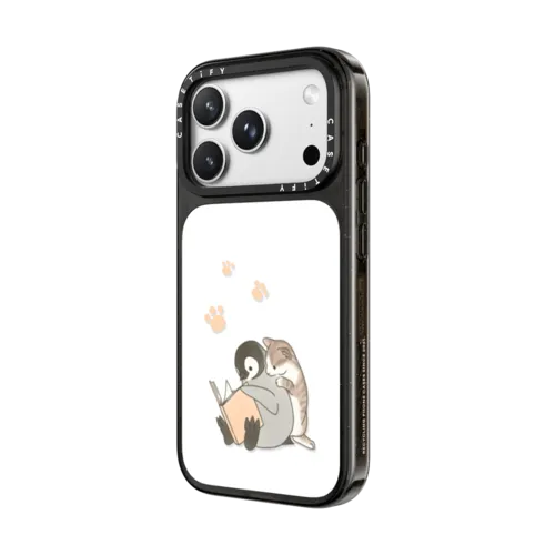 With a cat 2 | iPhone 18 Pro Max / Impact Case MagSafe Compatible - Glossy / Glossy Black | Image 2