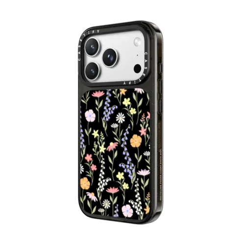 cute little floral / pastel flowers pattern | iPhone 18 Pro Max / Impact Case MagSafe Compatible - Glossy / Glossy Black | Image 2