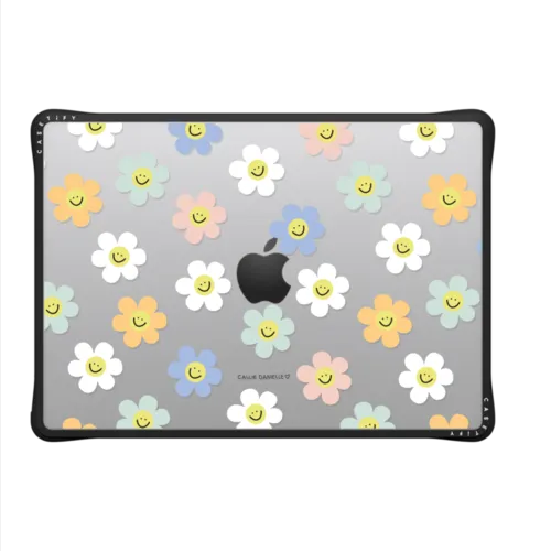Happy Daisy by Callie Danielle | MacBook Pro 14-inch (M1 - M5) / MacBook Impact Case / Black | Image 2