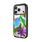 Funky Flowers by Illustrated By Charlie | iPhone 17 Pro Max / Impact Case MagSafe Compatible / Black | Image 2