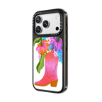 Groovy Cowgirl by Illustrated By Charlie | iPhone 18 Pro Max / Impact Case MagSafe Compatible - Glossy / Glossy Black | Image 2
