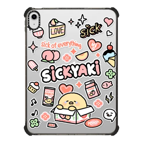 sick of everything | iPad 10.9-inch (10th gen) / iPad Impact Case / Black | Image 1