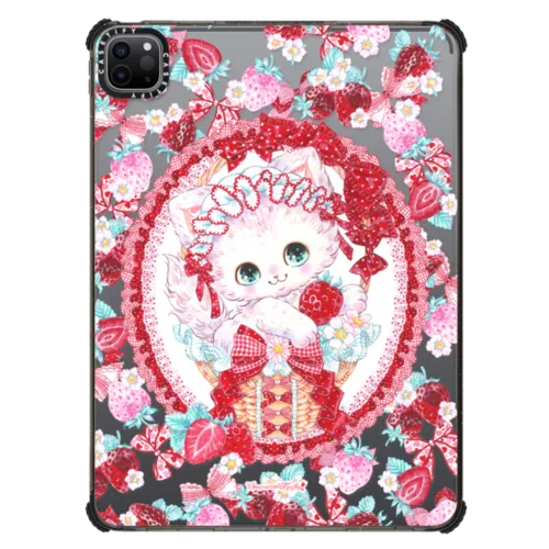Berry Berry | iPad Pro 11-inch (3rd/4th gen) / iPad Impact Case / Black | Image 1