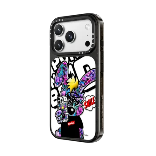 SMILE!! Punny PG by numberd | iPhone 18 Pro Max / Impact Case MagSafe Compatible - Glossy / Glossy Black | Image 2