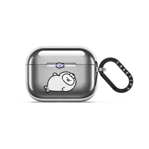harp seal | AirPods Pro 3 / Earbuds Mirror Case / Silver | Image 1
