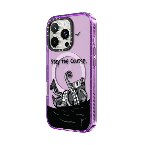 Stay The Course by Joe Iurato | iPhone 16 Pro Max / Impact Case MagSafe Compatible / Purple | Image 2