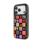 Retro Checkerboard by Illustrated By Charlie | iPhone 18 Pro Max / Impact Case MagSafe Compatible - Glossy / Glossy Black | Image 2