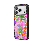 No Rain No Flowers by Illustrated By Charlie | iPhone 17 Pro Max / Impact Case MagSafe Compatible / Black | Image 2