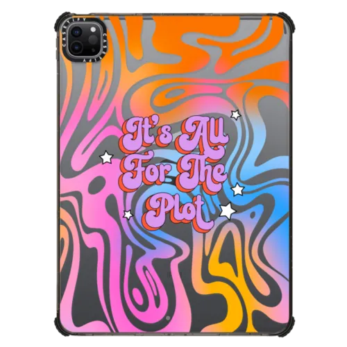 For The Plot by Illustrated By Charlie | iPad Pro 11-inch (3rd/4th gen) / iPad Impact Case / Black | Image 1