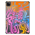 For The Plot by Illustrated By Charlie | iPad Pro 11-inch (3rd/4th gen) / iPad Impact Case / Black | Image 1