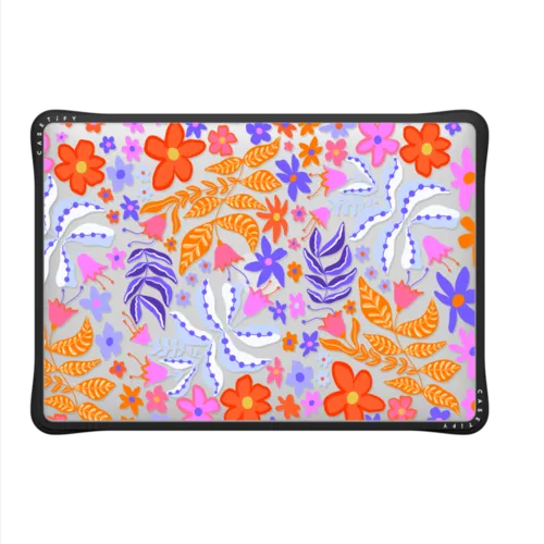 Bright Botanicals by Illustrated By Charlie | MacBook Air 13-inch (M1 / Intel) / MacBook Impact Case / Black | Image 2