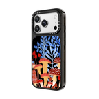 Mushrooms by Papio Press | iPhone 18 Pro Max / Impact Case MagSafe Compatible - Glossy / Glossy Black | Image 2