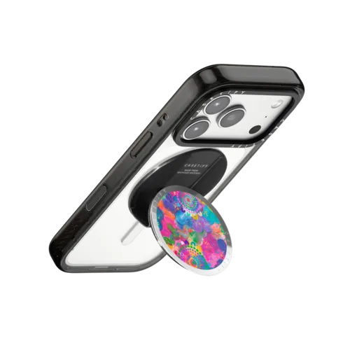 Rainbow Paradise | Snappy Grip Stand / Snappy Mirror Grip Stand MagSafe Compatible / Silver | Image 3