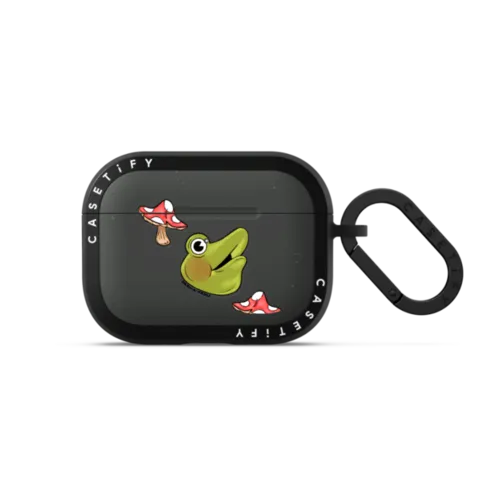Frog Shroom | AirPods Pro 3 / Earbuds Bounce Case / Matte Charcoal | Image 1