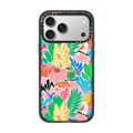 Tropical Birds Jungle Rainforest Exotic Summer Pattern | iPhone 17 Pro Max / Impact Case MagSafe Compatible / Black | Image 1