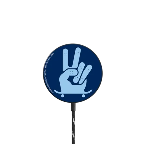 RM Peace Sign Skateboard |   / PowerThru Magnetic Wireless Charger MagSafe Compatible / Black | Image 1