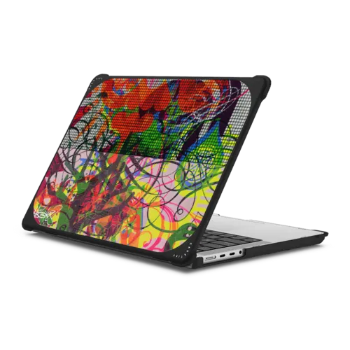 RM Symbol Painting | MacBook Pro 14-inch (M1 - M5) / MacBook Bounce Case / Black | Image 1